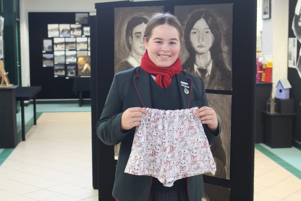 Year 8 Fashion students were tasked with creating boxer shorts